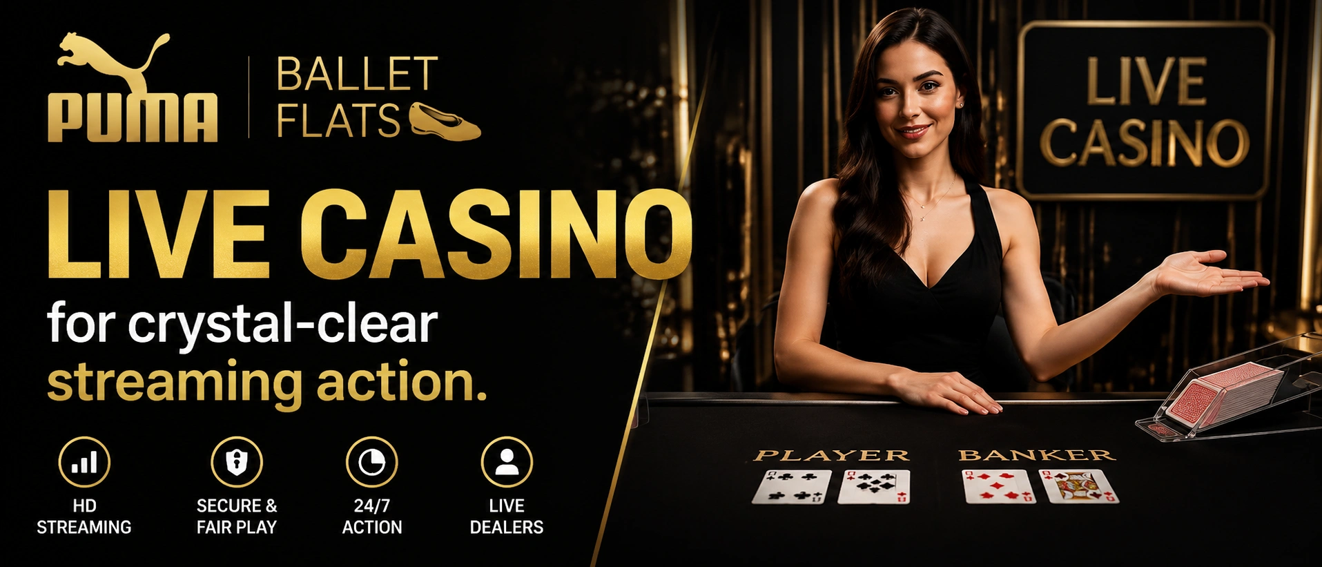 PUMA-PHP live casino lobby display